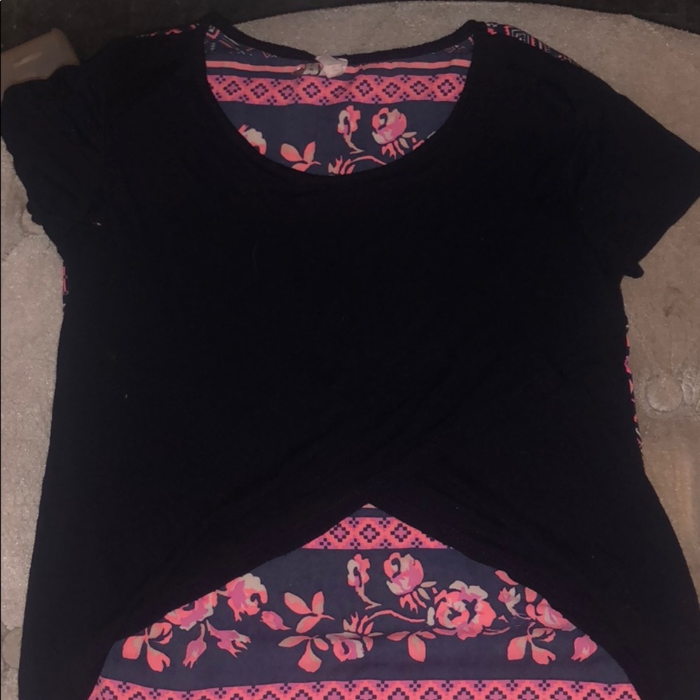 Super cuter navy blue crop with long back